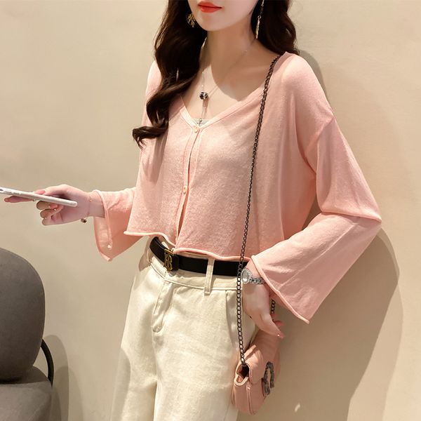 2020 new ice silk knitted outer cardigan women's thin section sunscreen summer air conditioning shirt long sleeve loose hollow short to, White
2020 new ice silk knitted outer cardigan women's thin section sunscreen summer air conditioning shirt long sleeve loose hollow short to, White