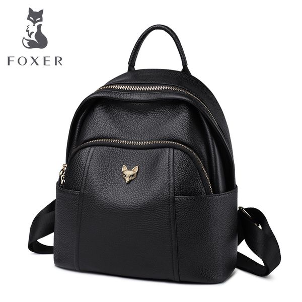 foxer genuine leather girl's school bag feminina casual multifunction women travel backpack soft ladies rucksacks
foxer genuine leather girl's school bag feminina casual multifunction women travel backpack soft ladies rucksacks