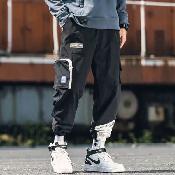 men casual 2020 streetwear joggers cargo pants men woman hip hop pockets pants male oversize autumn trousers, Black
men casual 2020 streetwear joggers cargo pants men woman hip hop pockets pants male oversize autumn trousers, Black