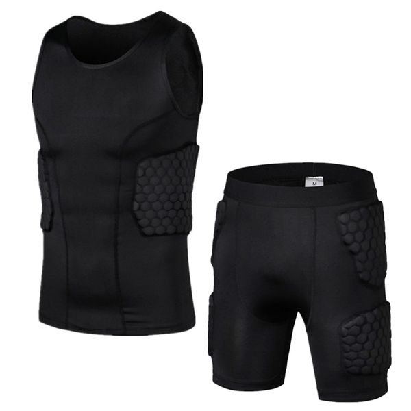 gym clothing men honeycomb anti-collision vest t-shirt short set quick dry tee trousers apparel sportswear for workout football trainn, White;black
gym clothing men honeycomb anti-collision vest t-shirt short set quick dry tee trousers apparel sportswear for workout football trainn, White;black