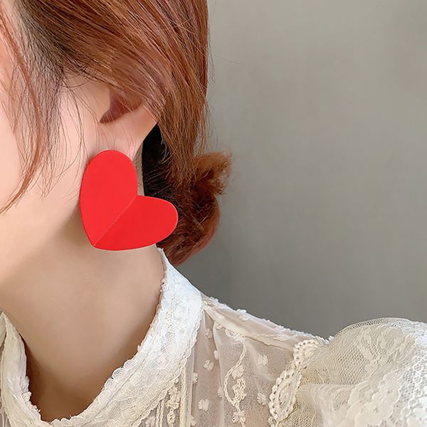 aensoa fashion red color heart geometric drop earring for women vintage big cute enamel heart earring 2020 korean jewelry brinco, Silver
aensoa fashion red color heart geometric drop earring for women vintage big cute enamel heart earring 2020 korean jewelry brinco, Silver