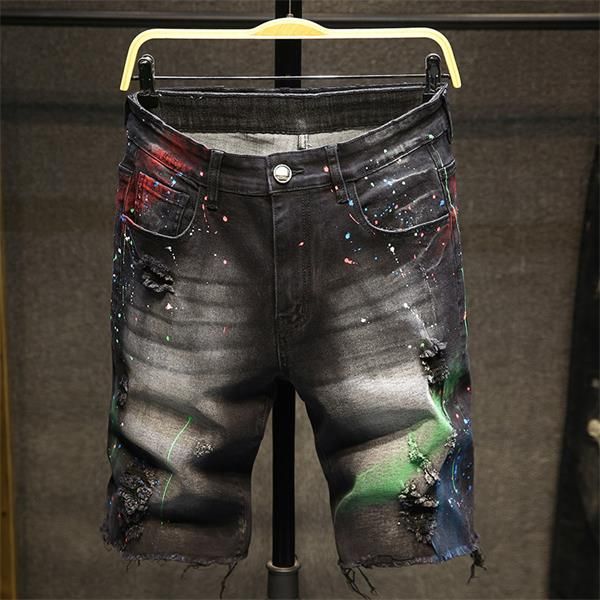 new fashion mens ripped jeans short luxury hole letter printing hole joggers male suspender pants cool guy patches mens ripped jeans, Blue
new fashion mens ripped jeans short luxury hole letter printing hole joggers male suspender pants cool guy patches mens ripped jeans, Blue