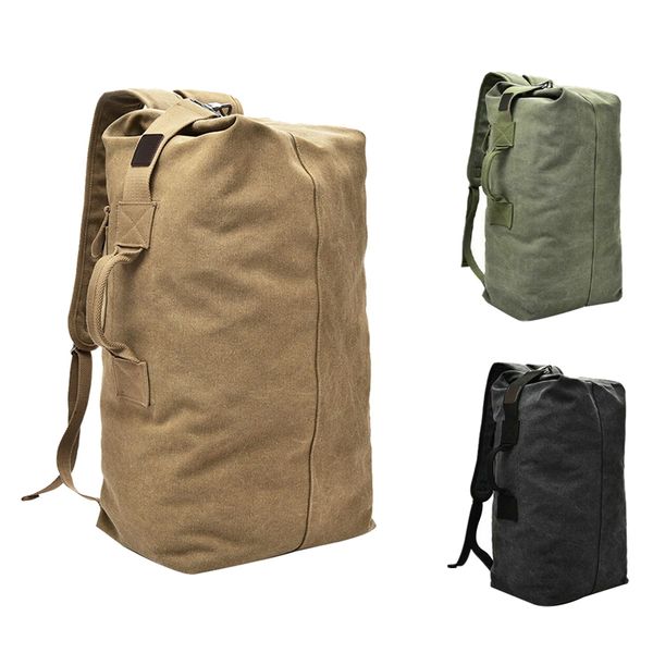 large capacity climbing bag men's rucksack hiking travel handbag duffel bag canvas shoulder
large capacity climbing bag men's rucksack hiking travel handbag duffel bag canvas shoulder
