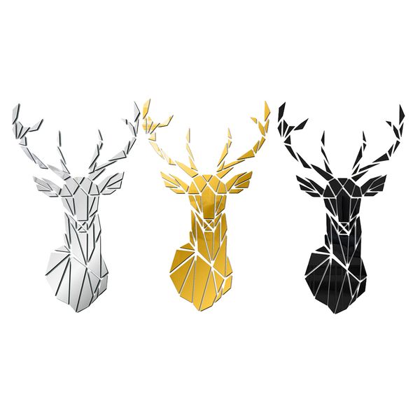 3pcs diy 3d acrylic decal art mural sticker home decor room home office