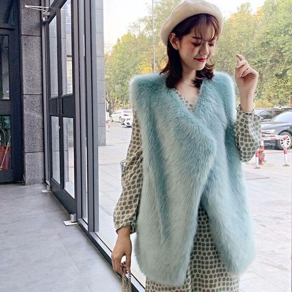 women faux fur coat women's winter jacket fur vest ladies faux sleeveless slim v-neck vest jackets coat outerwear waistcoat, Black
women faux fur coat women's winter jacket fur vest ladies faux sleeveless slim v-neck vest jackets coat outerwear waistcoat, Black