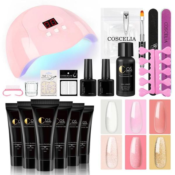 coscelia poly extension nail set full manicuring set poly uv gel with 36w uv led lamp brush soak off nail art tools kit
coscelia poly extension nail set full manicuring set poly uv gel with 36w uv led lamp brush soak off nail art tools kit