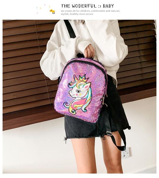heat pin children's backpack cartoon unicorn sequins teenagers anime kids student school bag travel bling rucksack bags for kid and adu
heat pin children's backpack cartoon unicorn sequins teenagers anime kids student school bag travel bling rucksack bags for kid and adu