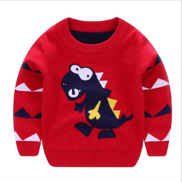 2020 boys' pure cotton dinosaur sweater sweater pullover cartoon animal pattern pullover long sleeve knitted base shirt, Blue 
2020 boys' pure cotton dinosaur sweater sweater pullover cartoon animal pattern pullover long sleeve knitted base shirt, Blue