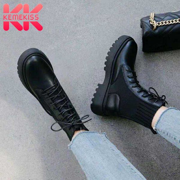 kemekiss new fashion women ankle boots patchwork lace up women winter shoes cool short boots daily woman shoes size 35-40, Black
kemekiss new fashion women ankle boots patchwork lace up women winter shoes cool short boots daily woman shoes size 35-40, Black