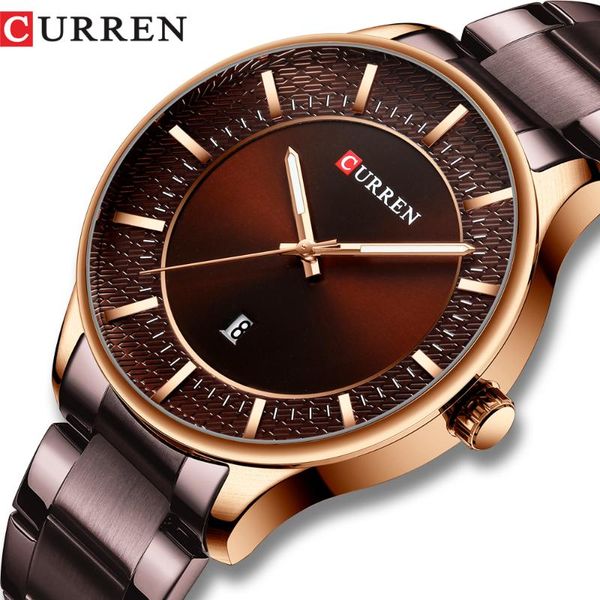 curren relogio masculino fashion male clock men stainless steel band watch men quartz wristwatch with date casual business gift, Slivery;brown
curren relogio masculino fashion male clock men stainless steel band watch men quartz wristwatch with date casual business gift, Slivery;brown