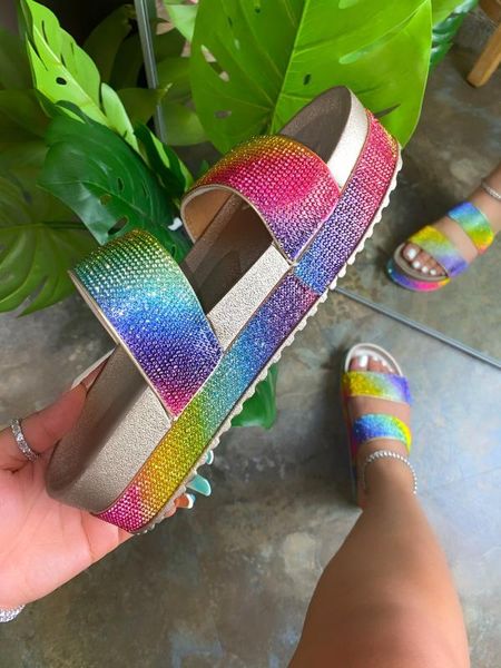 wenyujh 2020 womens slippers summer glitter bling slide flat slipper shoes comfortable breathable bling sandals, Black
wenyujh 2020 womens slippers summer glitter bling slide flat slipper shoes comfortable breathable bling sandals, Black