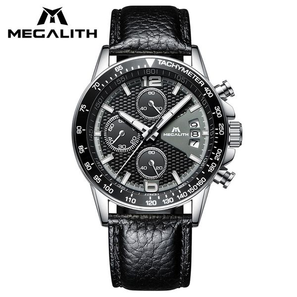 black genuine leather watches men megalith chronograph waterproof date calendar quartz relogio watches mens fashion casual colck, Slivery;brown
black genuine leather watches men megalith chronograph waterproof date calendar quartz relogio watches mens fashion casual colck, Slivery;brown