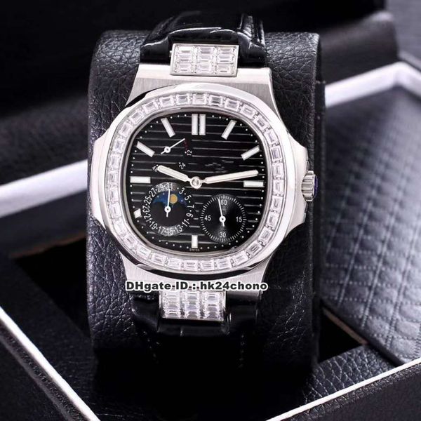 new 20 styles nautilus baguette diamond moonphase power reserve automatic mens watch 5724g black dial leather strap gents sport watches, Slivery;brown
new 20 styles nautilus baguette diamond moonphase power reserve automatic mens watch 5724g black dial leather strap gents sport watches, Slivery;brown