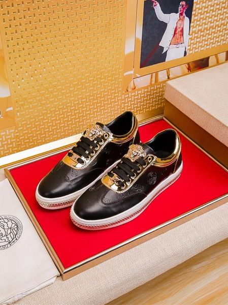 2020t limited edition medusa printed low-lace-up casual sneakers, high-end fashionable wild personality men's shoes, size: 38-45, Black
2020t limited edition medusa printed low-lace-up casual sneakers, high-end fashionable wild personality men's shoes, size: 38-45, Black