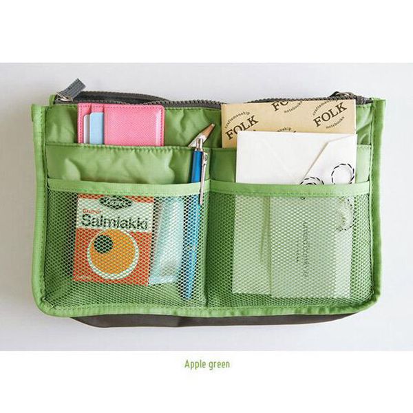 cosmetic bags women lady travel insert handbag organizer purse large liner cosmetic organizer insert bag drop shipping