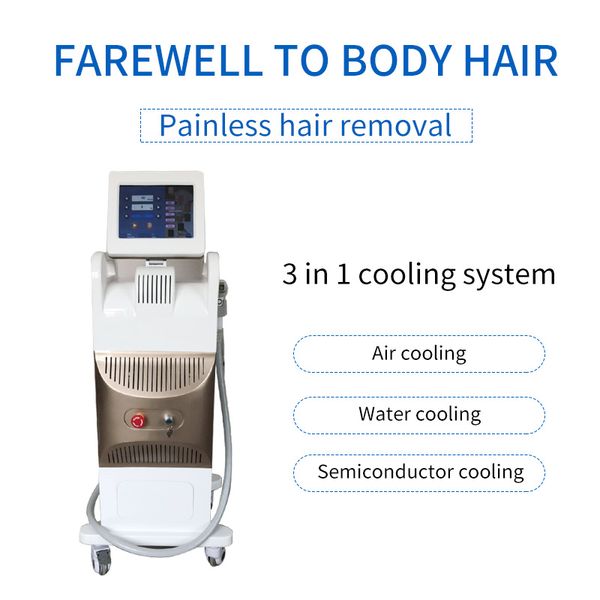 vertical effective diode laser machine with 1064nm/808nm/755nm painless hair removal machine for salon use, Black 
vertical effective diode laser machine with 1064nm/808nm/755nm painless hair removal machine for salon use, Black