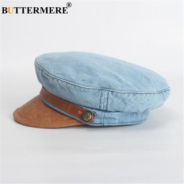 buttermere denim leather patchwork newsboy cap women flat cap retro blue casual beret 2020 spring brand ladies baker boy hat t200720, Blue;gray
buttermere denim leather patchwork newsboy cap women flat cap retro blue casual beret 2020 spring brand ladies baker boy hat t200720, Blue;gray