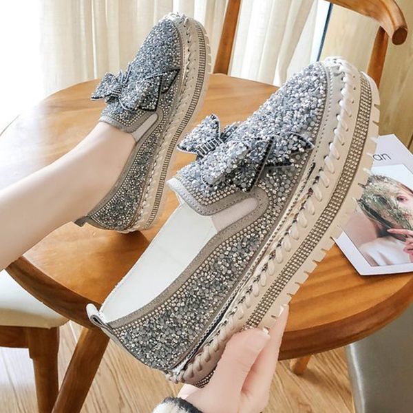 chic rhinestones glitter bow-knot loafers women korean single shoes eapadrilles woman flats bling sewing elevated ballerina 2020, Black
chic rhinestones glitter bow-knot loafers women korean single shoes eapadrilles woman flats bling sewing elevated ballerina 2020, Black