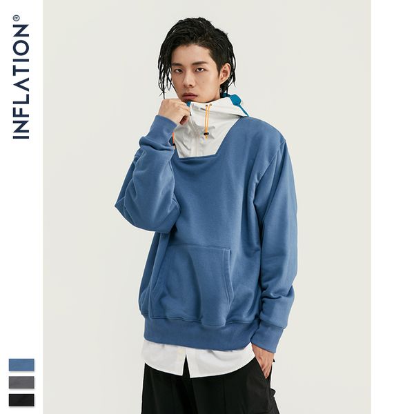 inflation men hip hop hoodie sweatshirt men streetwear 2020 fw loosehigh collar patchwork hoodies autumn winter hoodie 9618w, Black
inflation men hip hop hoodie sweatshirt men streetwear 2020 fw loosehigh collar patchwork hoodies autumn winter hoodie 9618w, Black