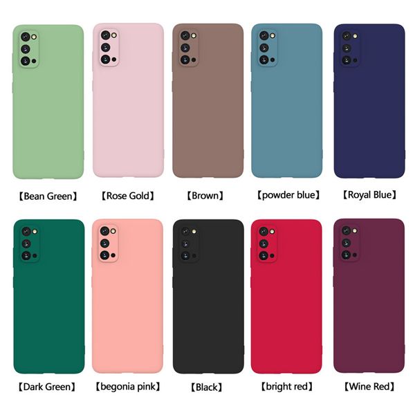 multicolor soft silicone phone case for galaxy s20 plus s20ultra a21 a01 protection case for samsung a81 a71 a91 a51 a10s a20s m30s
multicolor soft silicone phone case for galaxy s20 plus s20ultra a21 a01 protection case for samsung a81 a71 a91 a51 a10s a20s m30s