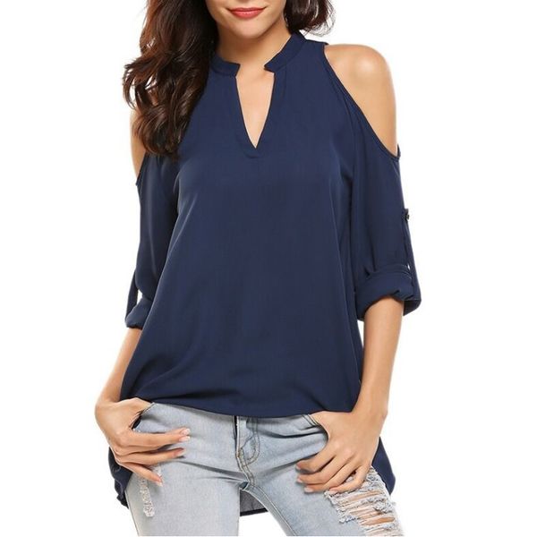 women's blouses & shirts cinessd v neck cold shoulder chiffon cuffed long sleeve women solid plus size loose casual pullover tee b, White
women's blouses & shirts cinessd v neck cold shoulder chiffon cuffed long sleeve women solid plus size loose casual pullover tee b, White