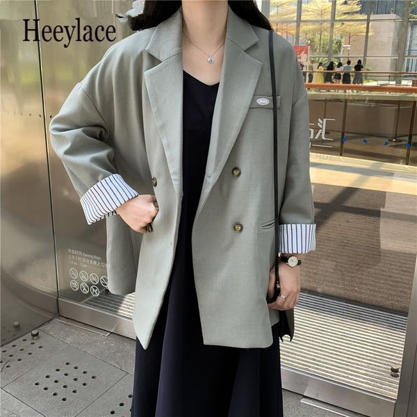 2020 ropa mujer autumn double breasted blazers women korean style fashion striped mujeres abrigos vintage, White;black
2020 ropa mujer autumn double breasted blazers women korean style fashion striped mujeres abrigos vintage, White;black
