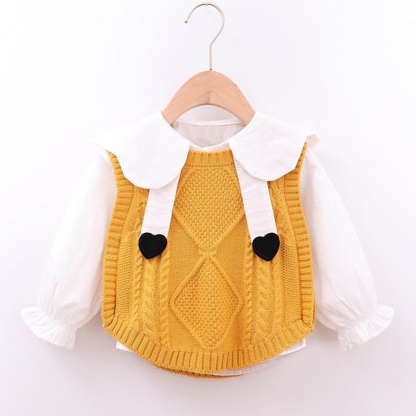 new baby vests blouse 2pcs baby sweater vest boys girls waistcoats kids knitted children waistcoats autumn spring 0-24m, White
new baby vests blouse 2pcs baby sweater vest boys girls waistcoats kids knitted children waistcoats autumn spring 0-24m, White