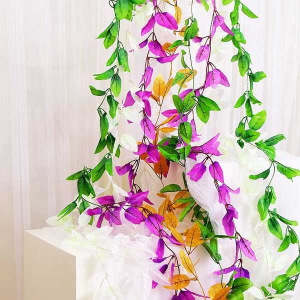 240cm multi colors silk artificial flowers hanging ivy leaf garland silk plants vines leaves home wedding garden party christmas wall decor
240cm multi colors silk artificial flowers hanging ivy leaf garland silk plants vines leaves home wedding garden party christmas wall decor
