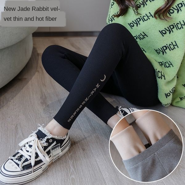 ryquz korean style autumn and winter rabbit velvet cotton warm tight pants tight pants thickened leggings women's large size fine threa, Black
ryquz korean style autumn and winter rabbit velvet cotton warm tight pants tight pants thickened leggings women's large size fine threa, Black