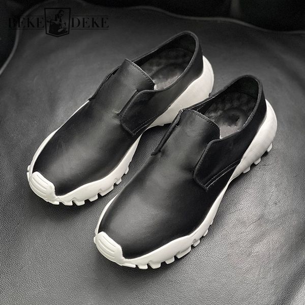 thick bottom height increasing mens casual shoes handmade genuine leather slip-on classic driver loafers summer fashion sneakers, Black
thick bottom height increasing mens casual shoes handmade genuine leather slip-on classic driver loafers summer fashion sneakers, Black