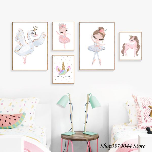 pink princess paintings unicorn poster swan wall art canvas painting cartoon print nordic poster wall pictures girl room decor
pink princess paintings unicorn poster swan wall art canvas painting cartoon print nordic poster wall pictures girl room decor
