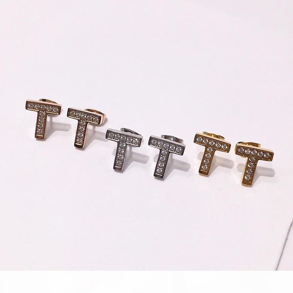new fashion brand titanium steel earrings 18k gold rose silver t-shaped simple earrings for fashion lovers gift come with dust bag and box, Golden;silver
new fashion brand titanium steel earrings 18k gold rose silver t-shaped simple earrings for fashion lovers gift come with dust bag and box, Golden;silver