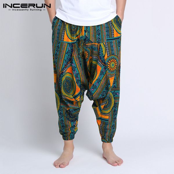 incerun man vintage printed брюки hombre мужчина этнических шаровары вскользь падение промежность брюки мода сыпучего хлопок joggers hombre, Black
incerun man vintage printed брюки hombre мужчина этнических шаровары вскользь падение промежность брюки мода сыпучего хлопок joggers hombre, Black
