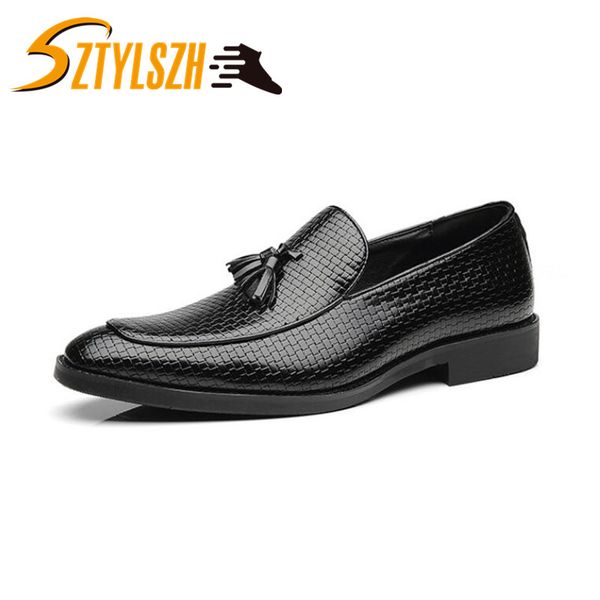 luxury italian brand pointed toe tassel formal leather men shoes slip on male footwear cool designer spring oxford shoes for men, Black
luxury italian brand pointed toe tassel formal leather men shoes slip on male footwear cool designer spring oxford shoes for men, Black