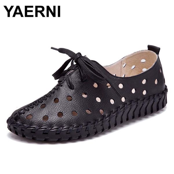 yaerni spring and summer new genuine leather shoes women hollow female lace genuine leather flats women shoes casual, Black
yaerni spring and summer new genuine leather shoes women hollow female lace genuine leather flats women shoes casual, Black