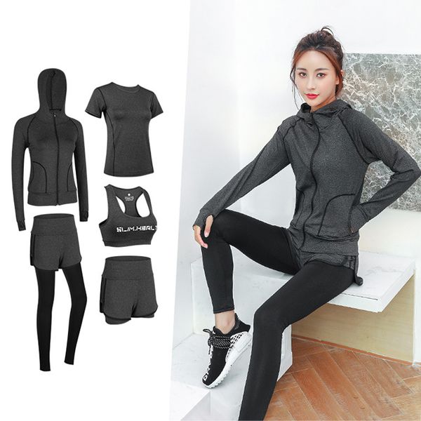 yoga outfits 5pcs set women sports clothing wear gym fitness suit for outdoor running clothes training workout quick dry jumpsuit, White;red
yoga outfits 5pcs set women sports clothing wear gym fitness suit for outdoor running clothes training workout quick dry jumpsuit, White;red