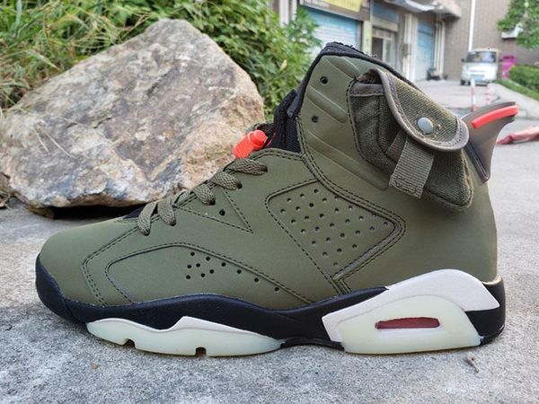 travis scotts x 6 medium olive 6s men basketball shoes tinker black infrared cactus jack sport blue oregon mens sports sneakers us 7-13
travis scotts x 6 medium olive 6s men basketball shoes tinker black infrared cactus jack sport blue oregon mens sports sneakers us 7-13
