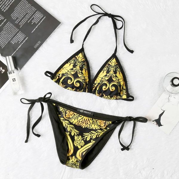 598women tropical print tassel high waist bikini suspender v-neck printed swimsuit, White;black
598women tropical print tassel high waist bikini suspender v-neck printed swimsuit, White;black