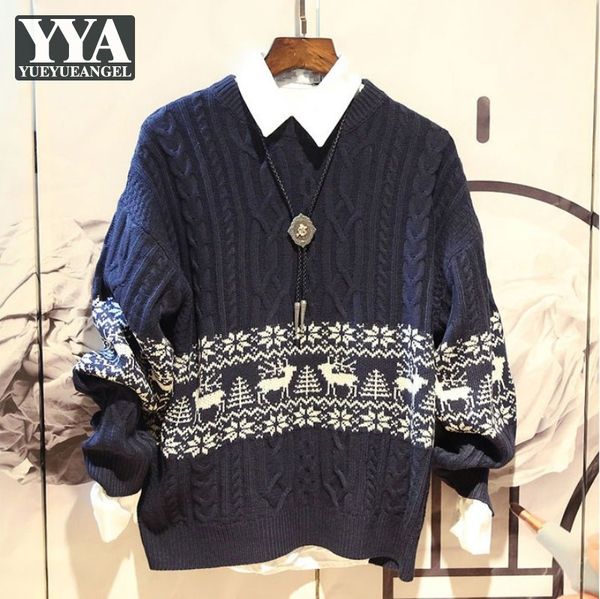 spring autumn fashion loose fit mens sweater vintage jacquard o-neck pullover college style casual knitting pullover sweater top, White;black
spring autumn fashion loose fit mens sweater vintage jacquard o-neck pullover college style casual knitting pullover sweater top, White;black