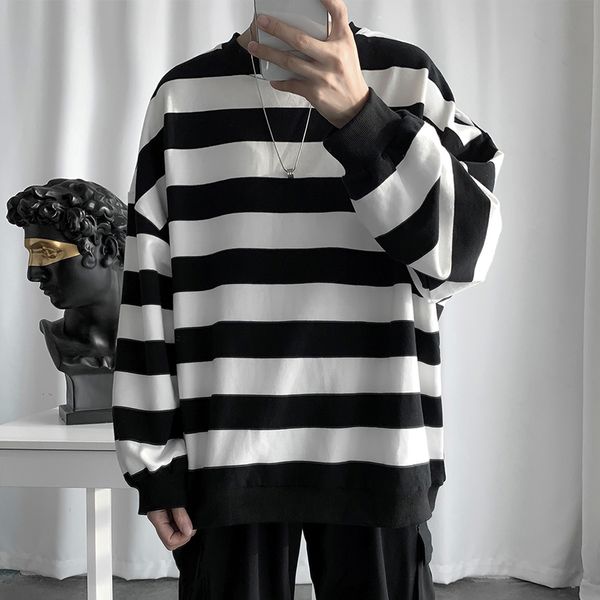 autumn thin section stripe couple bottoming t shirt long sleeve brief all-match streetwear hip hop man funny white 2020 clothes, White;black
autumn thin section stripe couple bottoming t shirt long sleeve brief all-match streetwear hip hop man funny white 2020 clothes, White;black