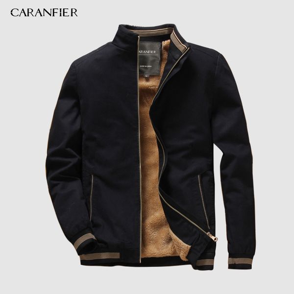 caranfier autumn mens bomber jackets casual male outwear fleece thick warm windbreaker jacket military baseball coats clothing 201014, Black;brown
caranfier autumn mens bomber jackets casual male outwear fleece thick warm windbreaker jacket military baseball coats clothing 201014, Black;brown
