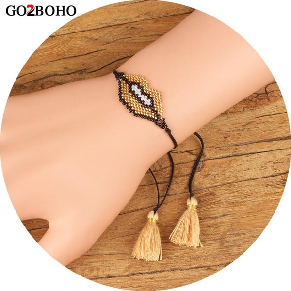 go2boho miyuki bracelets lips bracelet gold pulseras mujer jewellery handmade woven beads tassel jewelry friendship gift, Golden;silver
go2boho miyuki bracelets lips bracelet gold pulseras mujer jewellery handmade woven beads tassel jewelry friendship gift, Golden;silver