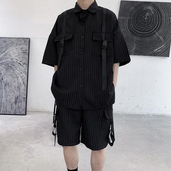 2020 men sets summer casual stripe short sleeve men clothing shirt loose straight shorts pants suit kit moletom masculino, Gray
2020 men sets summer casual stripe short sleeve men clothing shirt loose straight shorts pants suit kit moletom masculino, Gray
