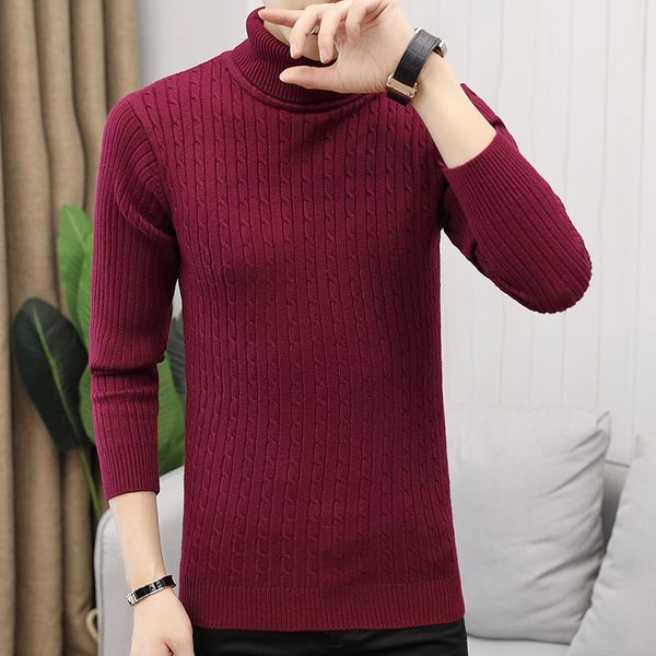male casual solid pullover color knisimple sweaters men comfortable hedging turtleneck men's sweater, White;black
male casual solid pullover color knisimple sweaters men comfortable hedging turtleneck men's sweater, White;black