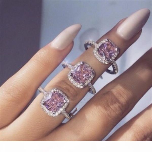 handmade fashion ring 925 sterling silver 5a pink cz stone engagement wedding band rings for women men party jewelry gift, Slivery;golden
handmade fashion ring 925 sterling silver 5a pink cz stone engagement wedding band rings for women men party jewelry gift, Slivery;golden