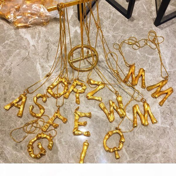 women bamboo letter copper necklace luxury alphabet bronze punk pendant necklaces valentine's day gifts gold jewelry a-z pendants, Silver
women bamboo letter copper necklace luxury alphabet bronze punk pendant necklaces valentine's day gifts gold jewelry a-z pendants, Silver