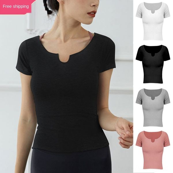 qrkvh new 2020 women's yoga clothing small v-neck sports short sleeve solid color yoga clothes cotton t-shirt cotton t-shirtt-shirt run, White;red
qrkvh new 2020 women's yoga clothing small v-neck sports short sleeve solid color yoga clothes cotton t-shirt cotton t-shirtt-shirt run, White;red