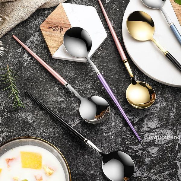 304 stainless steel spoon portuguese tableware household spoon spain electroplated pure mirror polishing nordic style spoon 57
304 stainless steel spoon portuguese tableware household spoon spain electroplated pure mirror polishing nordic style spoon 57
