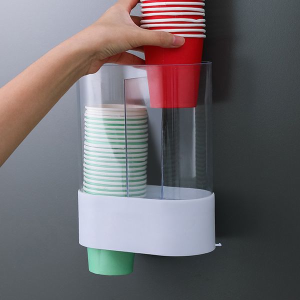 automatic wall mounted disposable cup dispenser holder space saving remover plastic shelf home office dustproof storage rack
automatic wall mounted disposable cup dispenser holder space saving remover plastic shelf home office dustproof storage rack