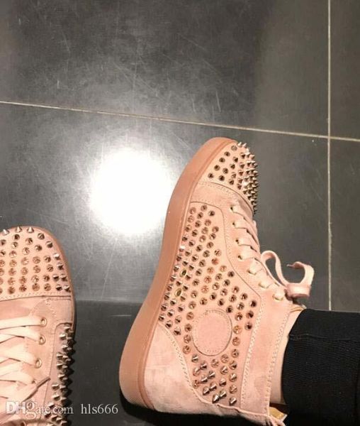 designer sneakers genuine leather suede studded spikes shoes flat trainers red bottom shoes high spiked men shoes, Black
designer sneakers genuine leather suede studded spikes shoes flat trainers red bottom shoes high spiked men shoes, Black